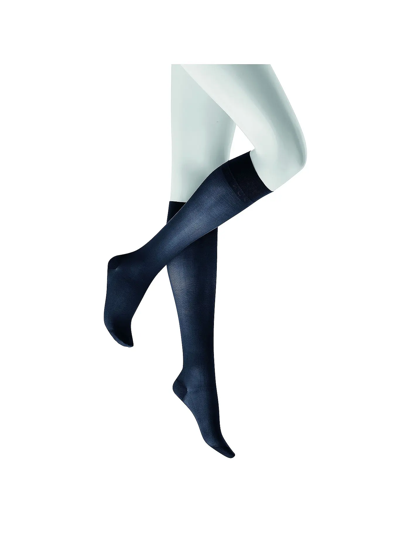 KUNERT | Kniestrumpfe " Fly & Care " cashmere | blau